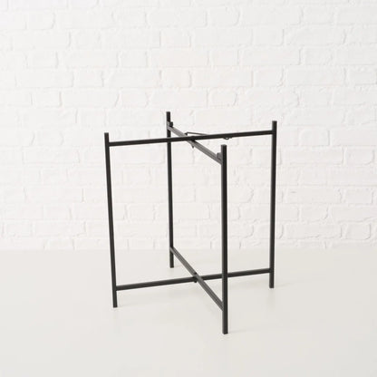 Beistelltisch Dekotisch Tabletttisch rund schwarz Metalltisch 45x40 cm
