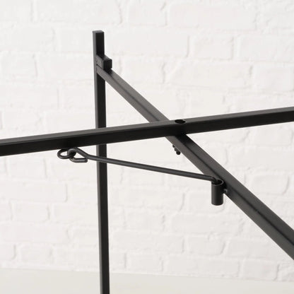 Beistelltisch Dekotisch Tabletttisch rund schwarz Metalltisch 45x40 cm