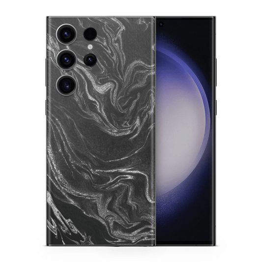 Galaxy S23 Ultra Skin Black Silver