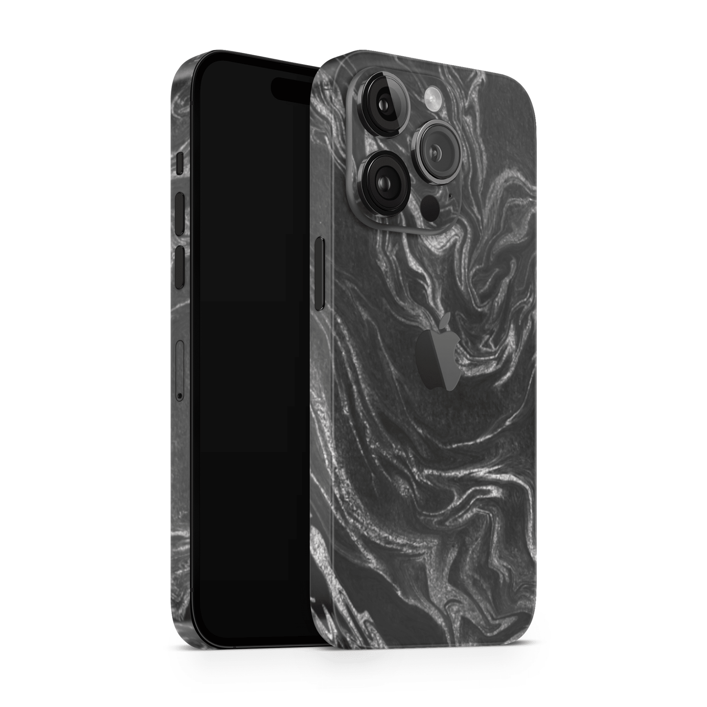 iPhone 14 Pro Max Skin Black Silver