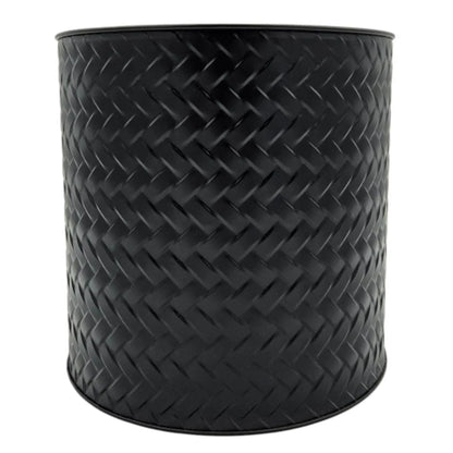 Blumentopf Übertopf Pflanzenkübel Topf Kübel 3er Set schwarz rund Metall Matt