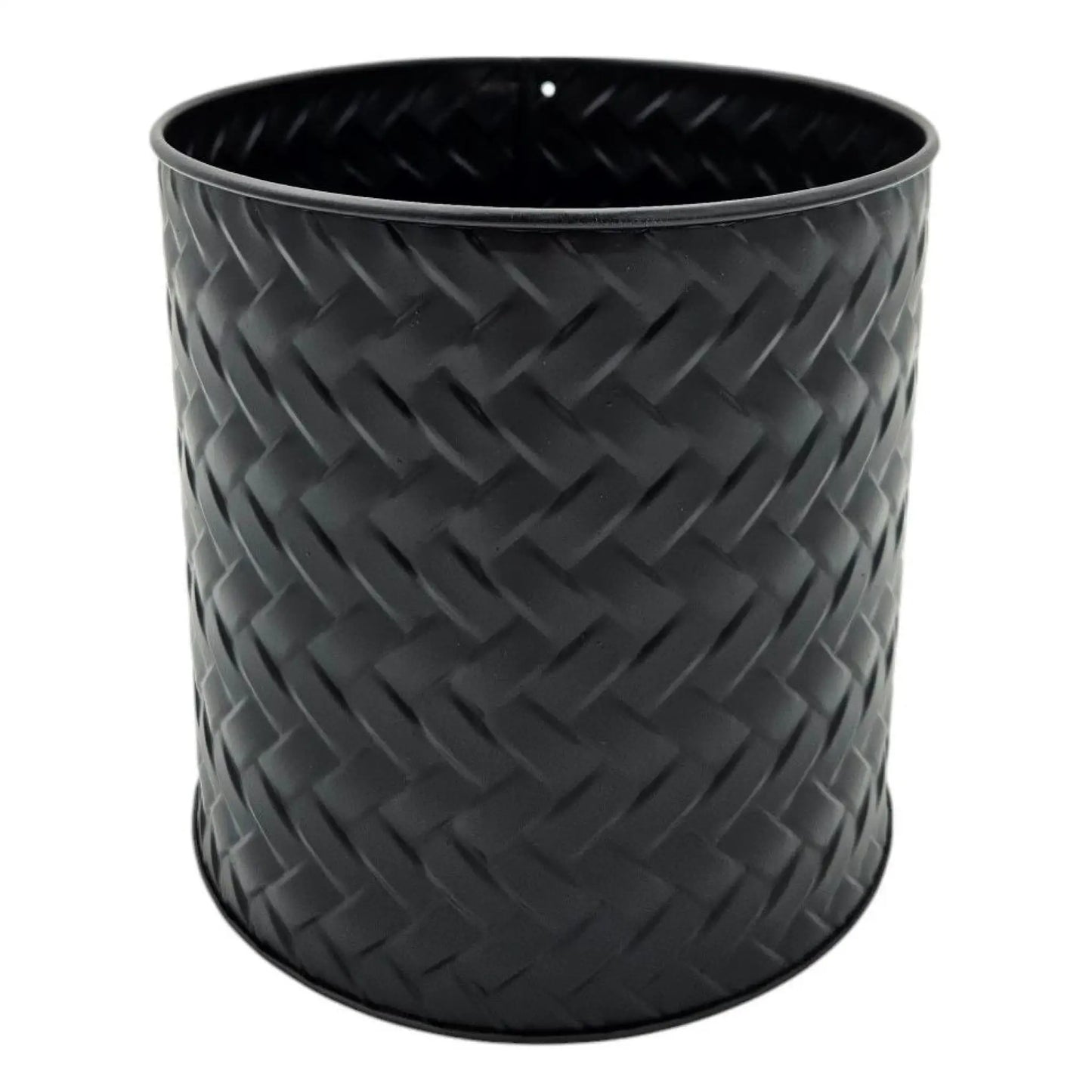 Blumentopf Übertopf Pflanzenkübel Topf Kübel 3er Set schwarz rund Metall Matt