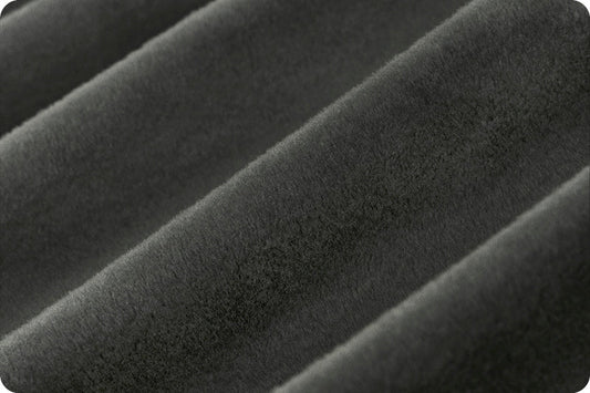 Shannon Minky Cuddle 3 - Gun Metal