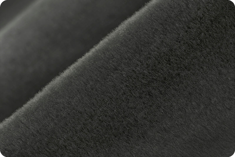 Shannon Minky Cuddle 3 - Gun Metal
