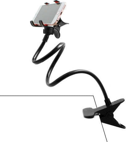 SYSTEM-S Universal Holder Flexible Table Bed Gooseneck Arm Mount for Smartphone Cell Phone
