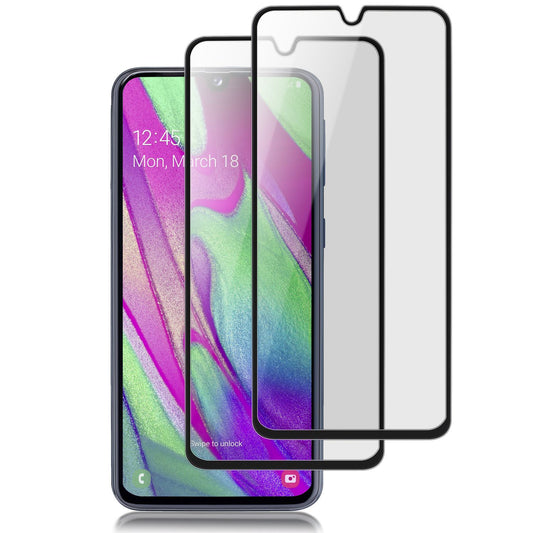 NALIA 2x Schutz Glas für Samsung Galaxy A40, 9H Full Cover Display Panzer Folie