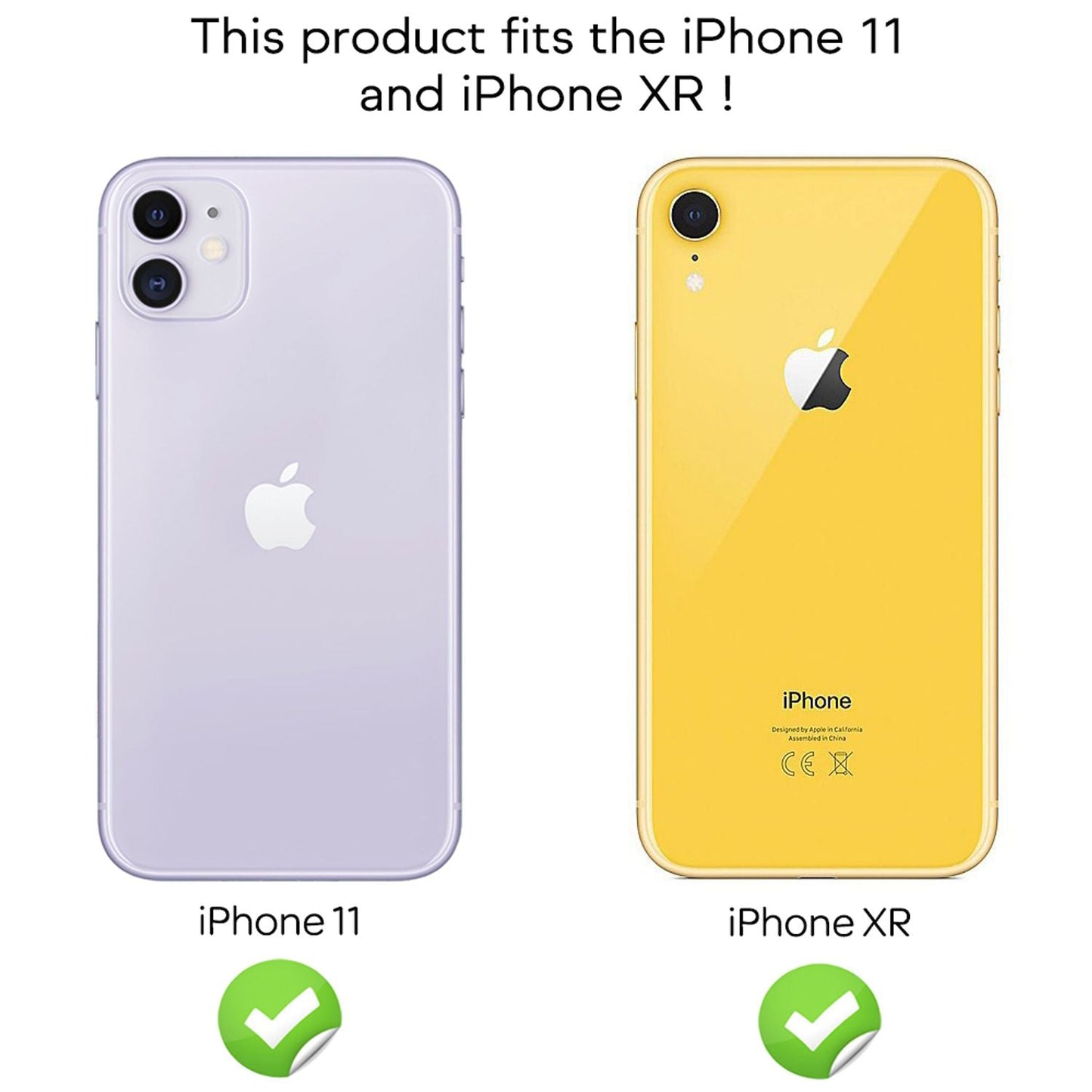 NALIA (2x) Schutzglas & Applikator - Set kompatibel mit iPhone 11 / Xr, 9H Glasfolie mit Schablone für einfache Installation, hoher Handy Displayschutz Hartglas LCD Film Tempered Glass - Transparent