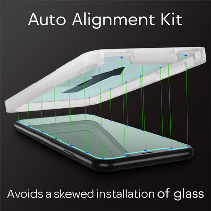 NALIA (2x) Schutzglas & Applikator - Set kompatibel mit iPhone 11 / Xr, 9H Glasfolie mit Schablone für einfache Installation, hoher Handy Displayschutz Hartglas LCD Film Tempered Glass - Transparent