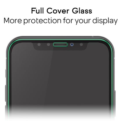 NALIA (2x) Schutzglas & Applikator kompatibel mit iPhone 11 / Xr, 9H Full-Screen Glasfolie mit Schablone für einfache Installation, hoher Handy Displayschutz Tempered Glass - Transparent (schwarz)