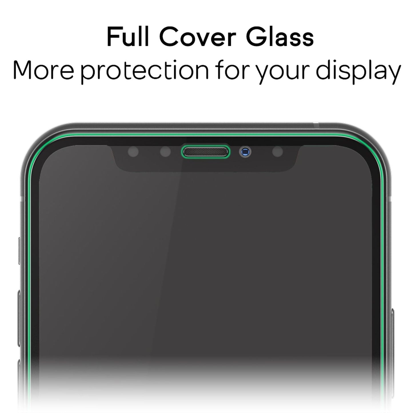 NALIA (2x) Glas & Applikator kompatibel mit iPhone 11 Pro Max/ Xs Max, 9H Full-Screen Schutzglas mit Schablone für einfache Installation, Handy Displayschutz Tempered Glass - Transparent (schwarz)