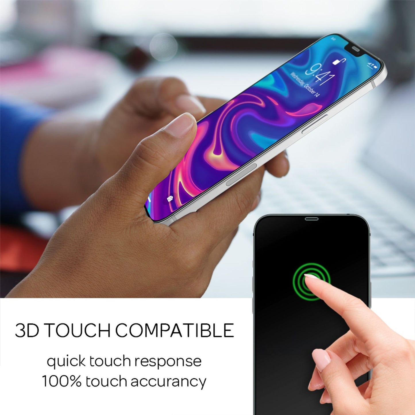 NALIA 4x Schutzglas & 1x Schablone - Set kompatibel mit iPhone 12 Mini Glas, 9H Full-Screen Glasfolie [Case-Friendly] mit Applikator, einfache Installation, hoher Handy Displayschutz - Transparent