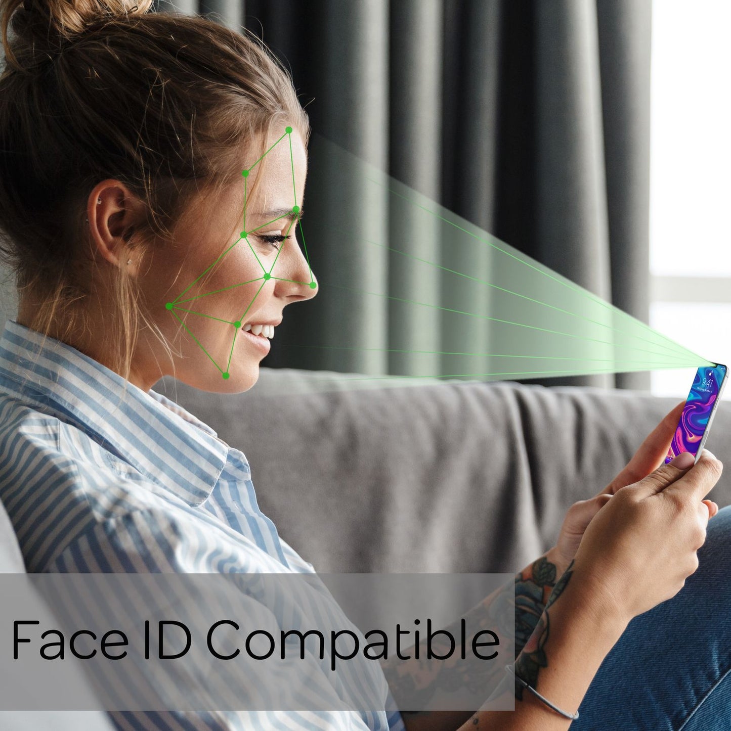 NALIA 4x Schutzglas & 1x Schablone - Set kompatibel mit iPhone 12/ iPhone 12 Pro Glas, 9H Full-Screen Glasfolie [Case-Friendly] mit Applikator einfache Installation, Handy Displayschutz - Transparent