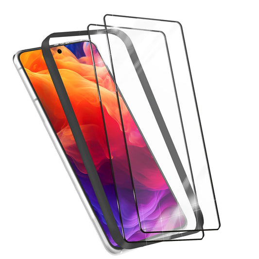 NALIA 2x Schutzglas für Samsung Galaxy S24 Plus – Montagerahmen & 9H Full-Screen – ARMORGLASSX PRO (Glasfolie Transparent & Case-Friendly) – Marke aus Berlin