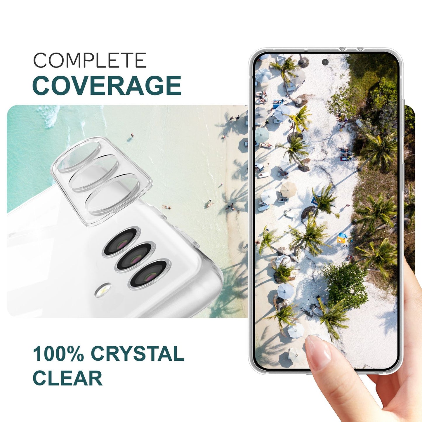 NALIA [2 Stück] Kamera-Schutzglas kompatibel mit Samsung Galaxy S24 Glas, Klarer Kratzfester Linsen-Schutz für Rückkamera, Gehärtete Glasfolie mit Zwischenraum-Abdeckung, Transparenter Kameraschutz