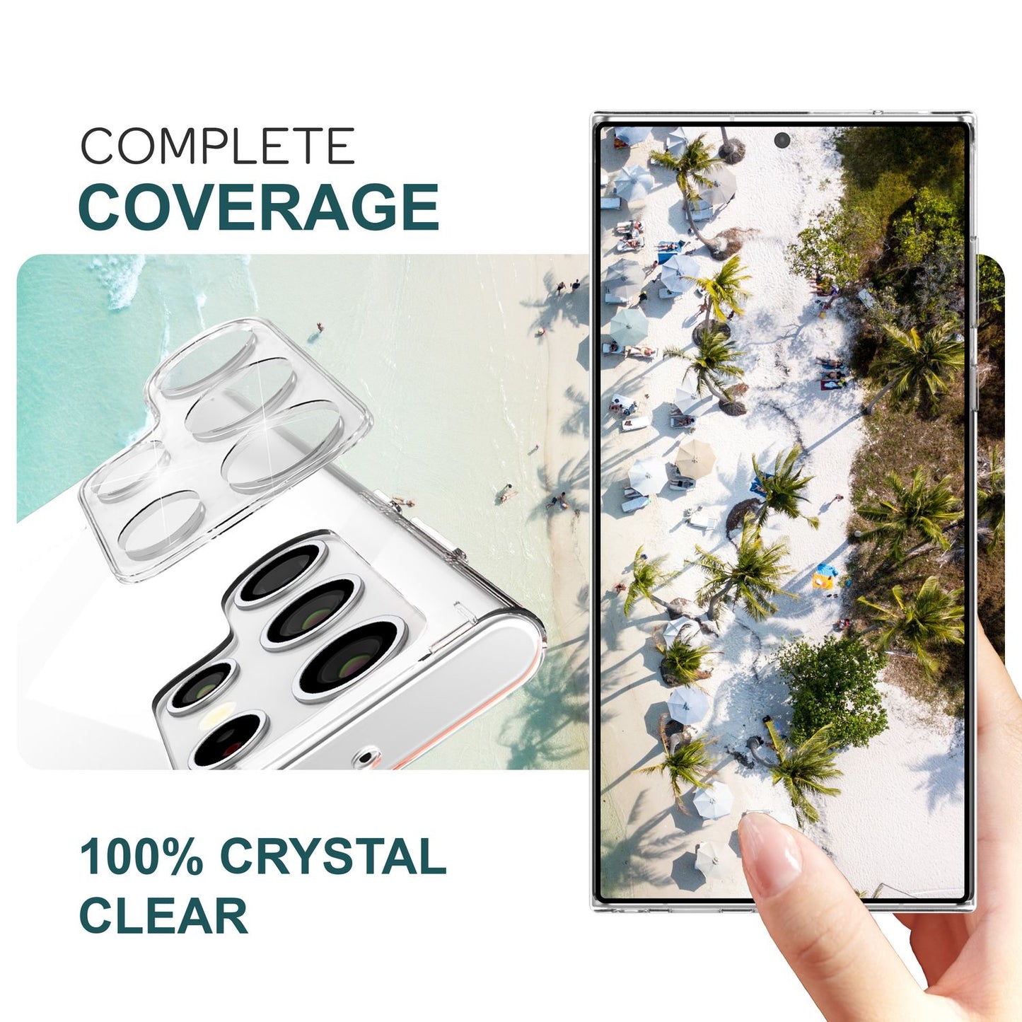 NALIA [2 Stück] Kamera-Schutzglas kompatibel mit Samsung Galaxy S24 Ultra Glas, Klarer Kratzfester Linsen-Schutz für Rückkamera, Gehärtete Glasfolie mit Zwischenraum-Abdeckung, Anti-Gelb Kameraschutz