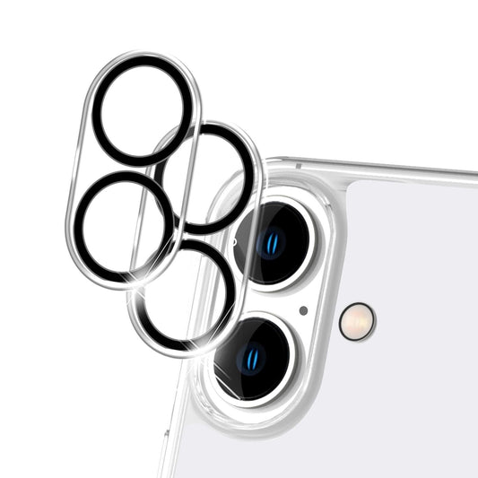 NALIA 2x Kamera Schutzglas für iPhone 16, Klarer Linsenschutz für Rückkamera, Transparenter Kameraschutz, Kameraglas NALIA Berlin