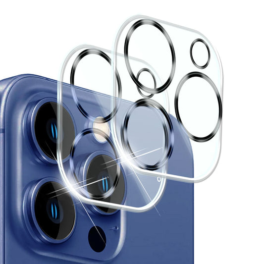 NALIA 2x Kamera-Schutzglas kompatibel mit iPhone 16 Pro Glas, Klarer Linsen-Schutz für Rückkamera, Kameraglas 9H Tempered Glass Protector Glasfolie Zwischenraum-Abdeckung, Kameraschutz Transparent