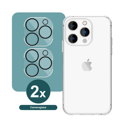 NALIA 2x Kamera-Schutzglas kompatibel mit iPhone 16 Pro Glas, Klarer Linsen-Schutz für Rückkamera, Kameraglas 9H Tempered Glass Protector Glasfolie Zwischenraum-Abdeckung, Kameraschutz Transparent