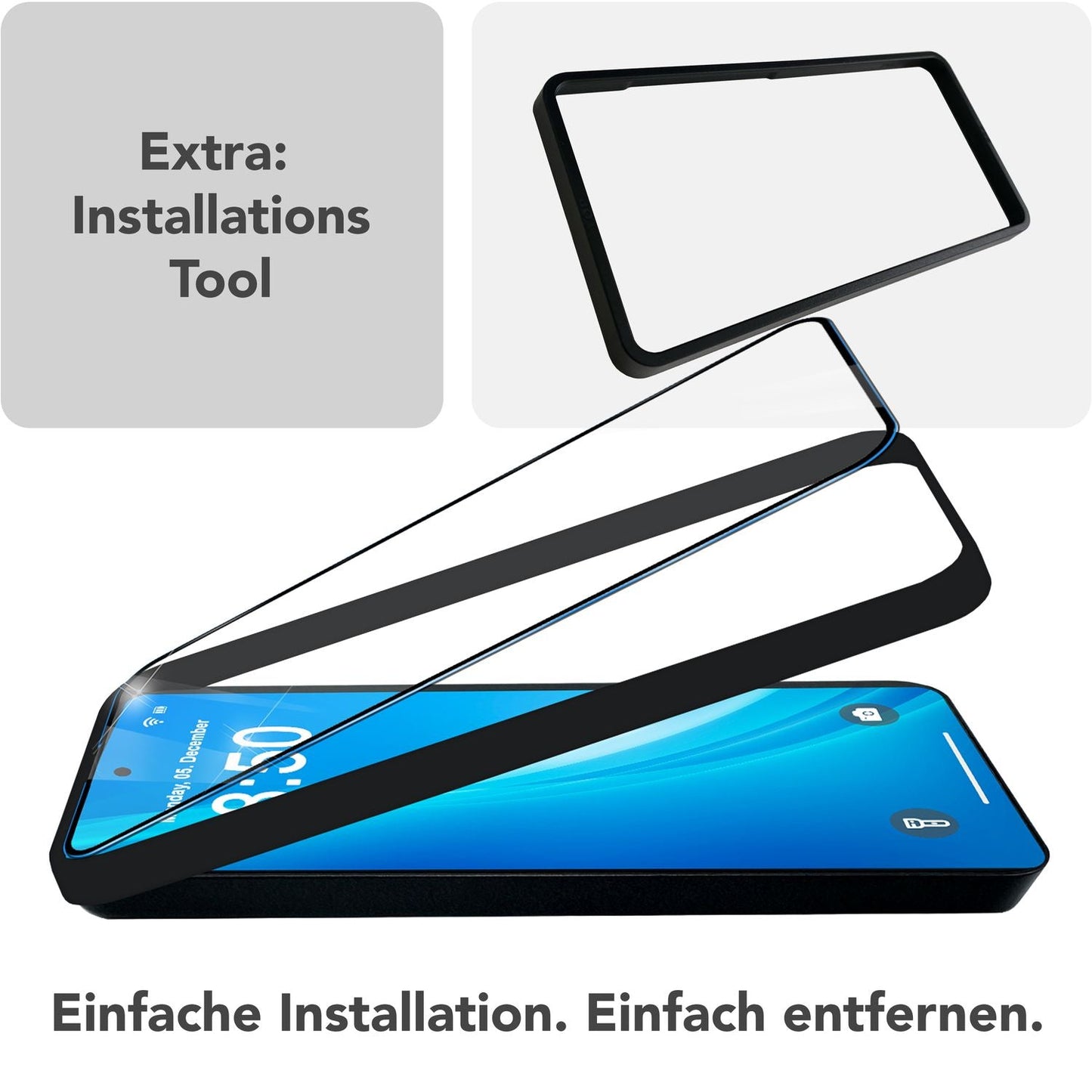 NALIA 2x Schutzglas für Samsung Galaxy S25 – Montagerahmen & 9H Full-Screen – ARMORGLASSX PRO (Glasfolie Transparent & Case-Friendly) – Marke aus Berlin