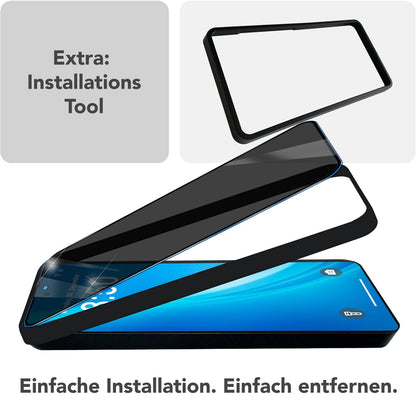 NALIA Privacy Blickschutzglas für Samsung Galaxy S25 Plus – Inkl. Montagerahmen & 9H Härte – ANTISPYX PRO (Anti-Spy Displayschutz Full-Cover) – Marke aus Berlin