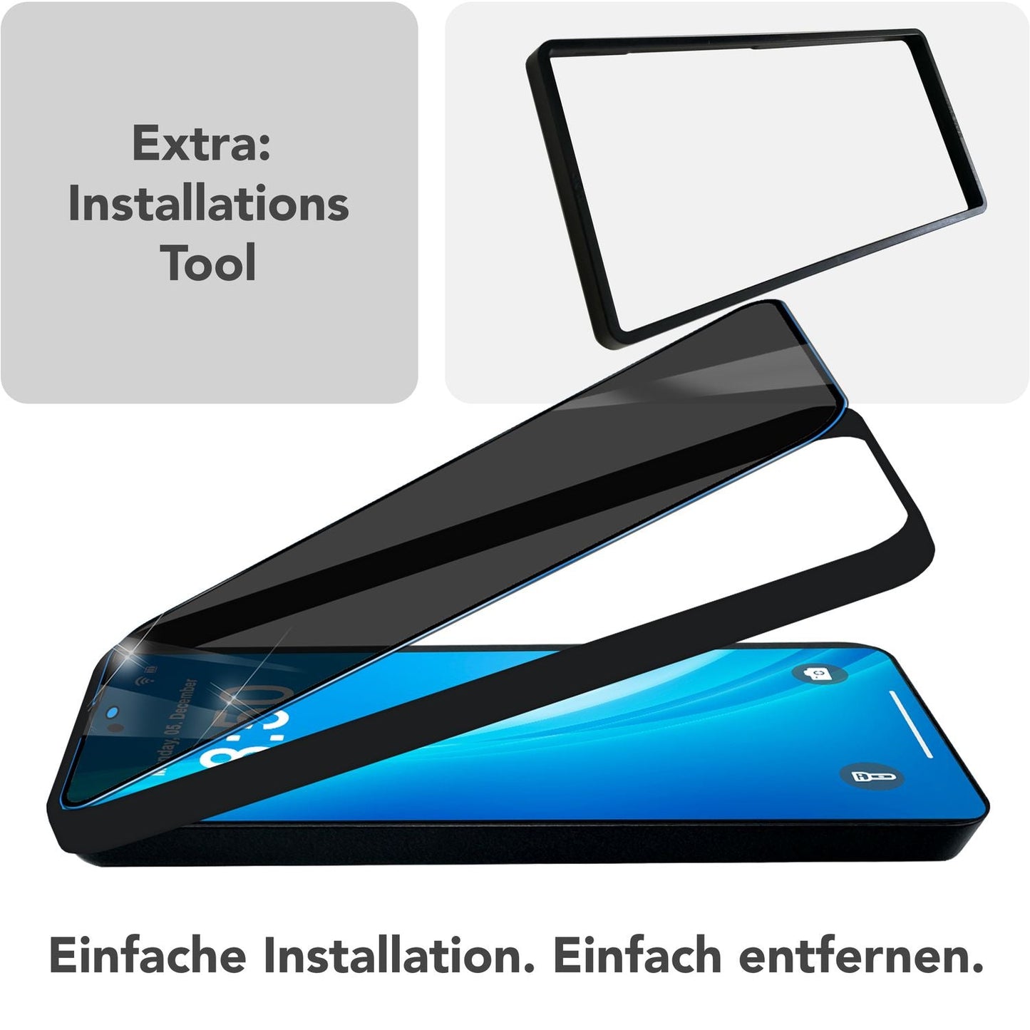 NALIA Privacy Blickschutzglas für Samsung Galaxy S25 Ultra – Inkl. Montagerahmen & 9H Härte – ANTISPYX PRO (Anti-Spy Displayschutz Full-Cover) – Marke aus Berlin