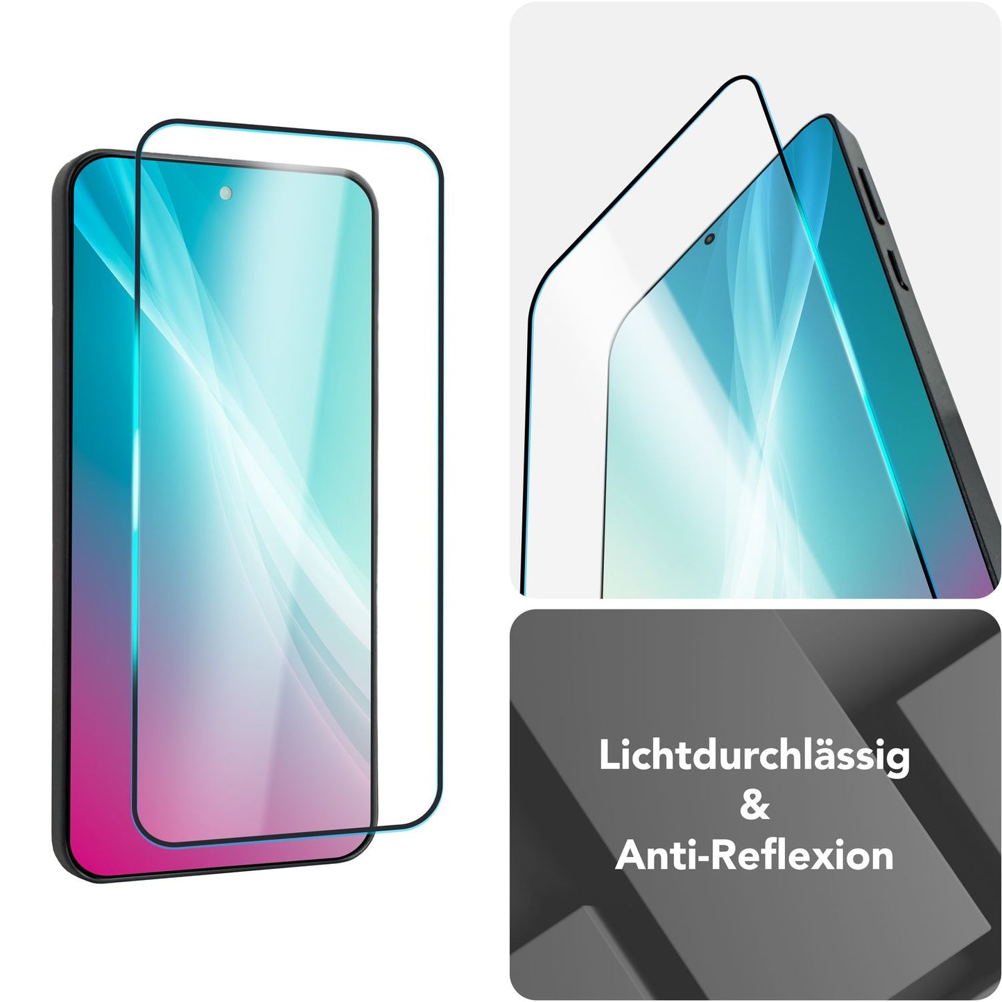 NALIA 2x Schutzglas für Samsung Galaxy S25 Edge – Full-Screen Schutz 9H & Hüllenfreundlich – ARMORGLASSX (Display Glasfolie Transparent & 9H Härte) – Marke aus Berlin