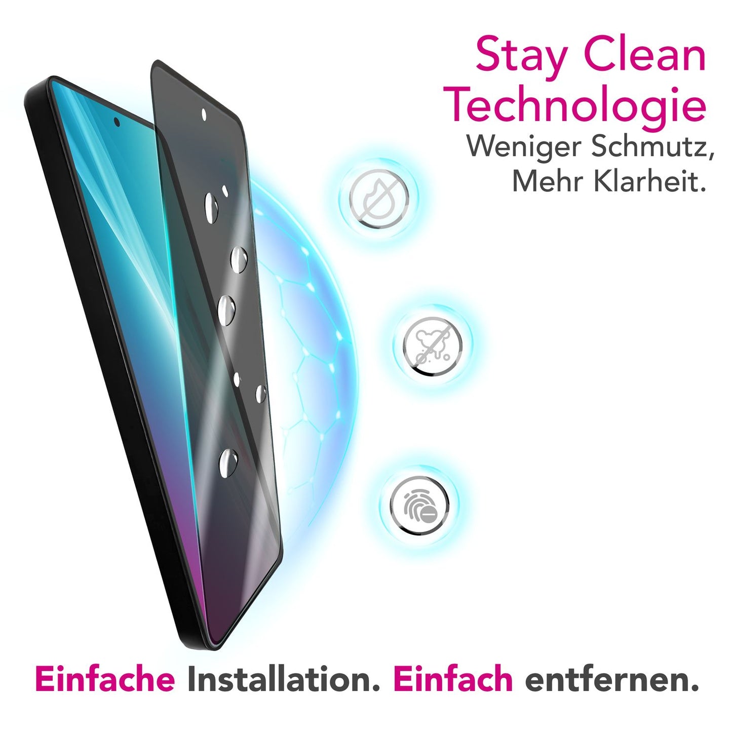 NALIA Blickschutzglas für Google Pixel 9 / 9 Pro – Härte 9H & Kratzfest – ANTISPYX (Privacy Full-Cover) – Marke aus Berlin