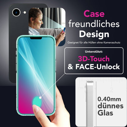 NALIA Schutzglas für Apple iPhone 16e / 17e – 9H Full-Screen Schutz & Hüllenfreundlich – ARMORGLASSX (Display Glasfolie Transparent & 9H Härte) – Marke aus Berlin
