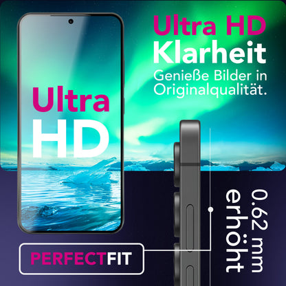 NALIA 2x Schutzglas für Samsung Galaxy S25 FE – Full-Screen Schutz 9H & Hüllenfreundlich – ARMORGLASSX (Display Glasfolie Transparent & 9H Härte) – Marke aus Berlin