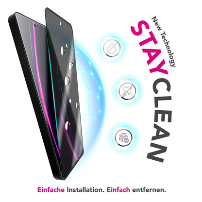 NALIA Blickschutzglas für Samsung Galaxy S25 FE – Härte 9H & Kratzfest – ANTISPYX (Privacy Full-Cover) – Marke aus Berlin
