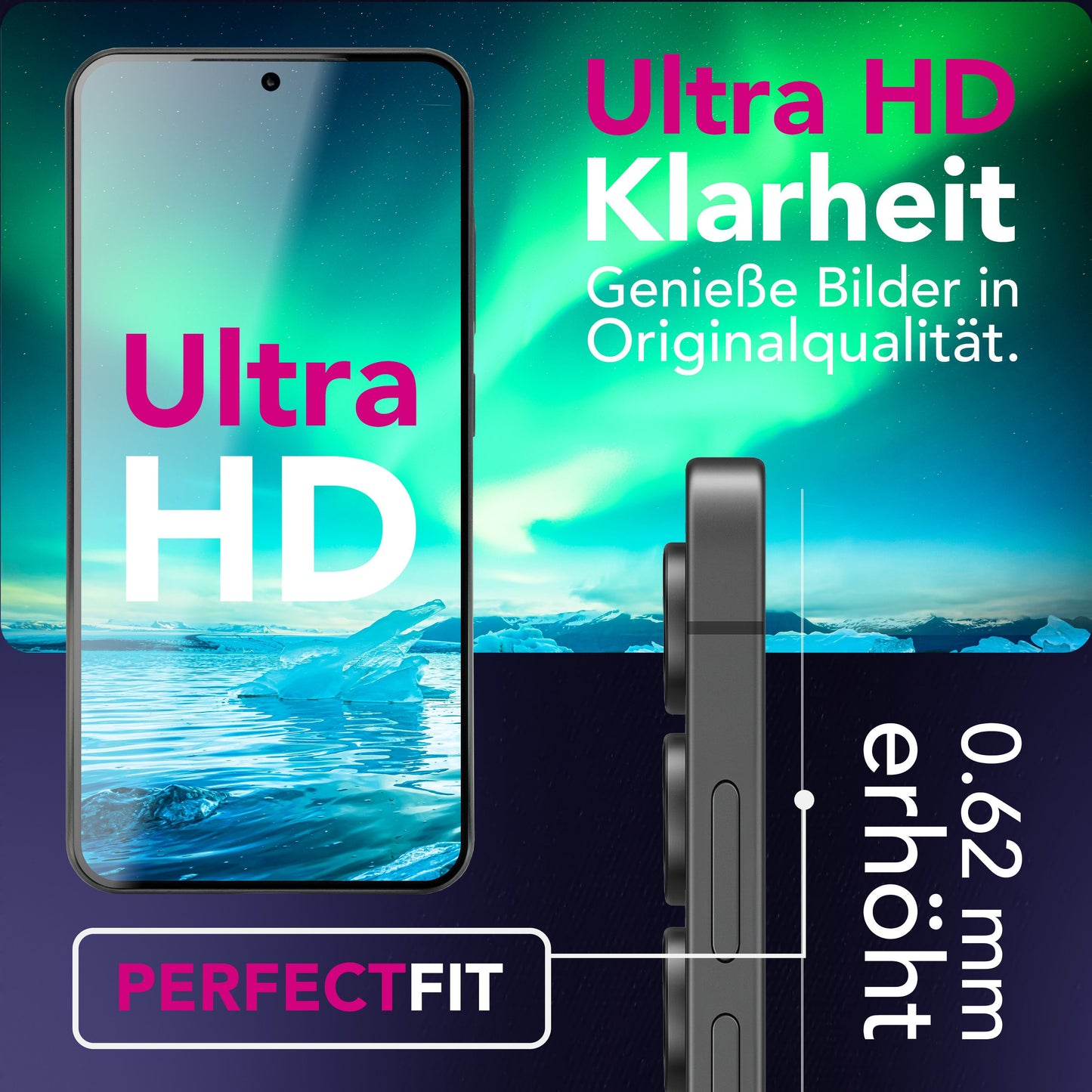 NALIA Blickschutzglas für Samsung Galaxy S25 FE – Härte 9H & Kratzfest – ANTISPYX (Privacy Full-Cover) – Marke aus Berlin