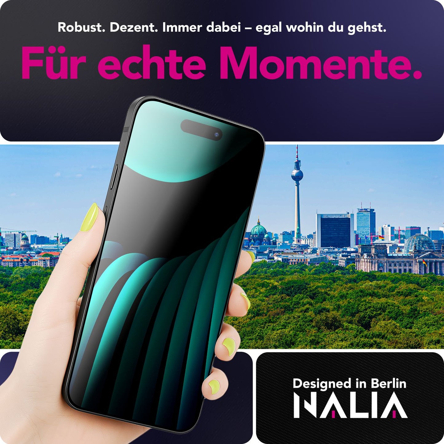 NALIA AntiSpyX passend für Apple iPhone 17 Air Glas (Diskreter Blickschutz), Privacy Schutzglas mit 9H Härte, Anti-Spy Technologie, Kratzfest, Oleophob, Touch-optimiert, Blasenfrei, Hüllen-freundlich