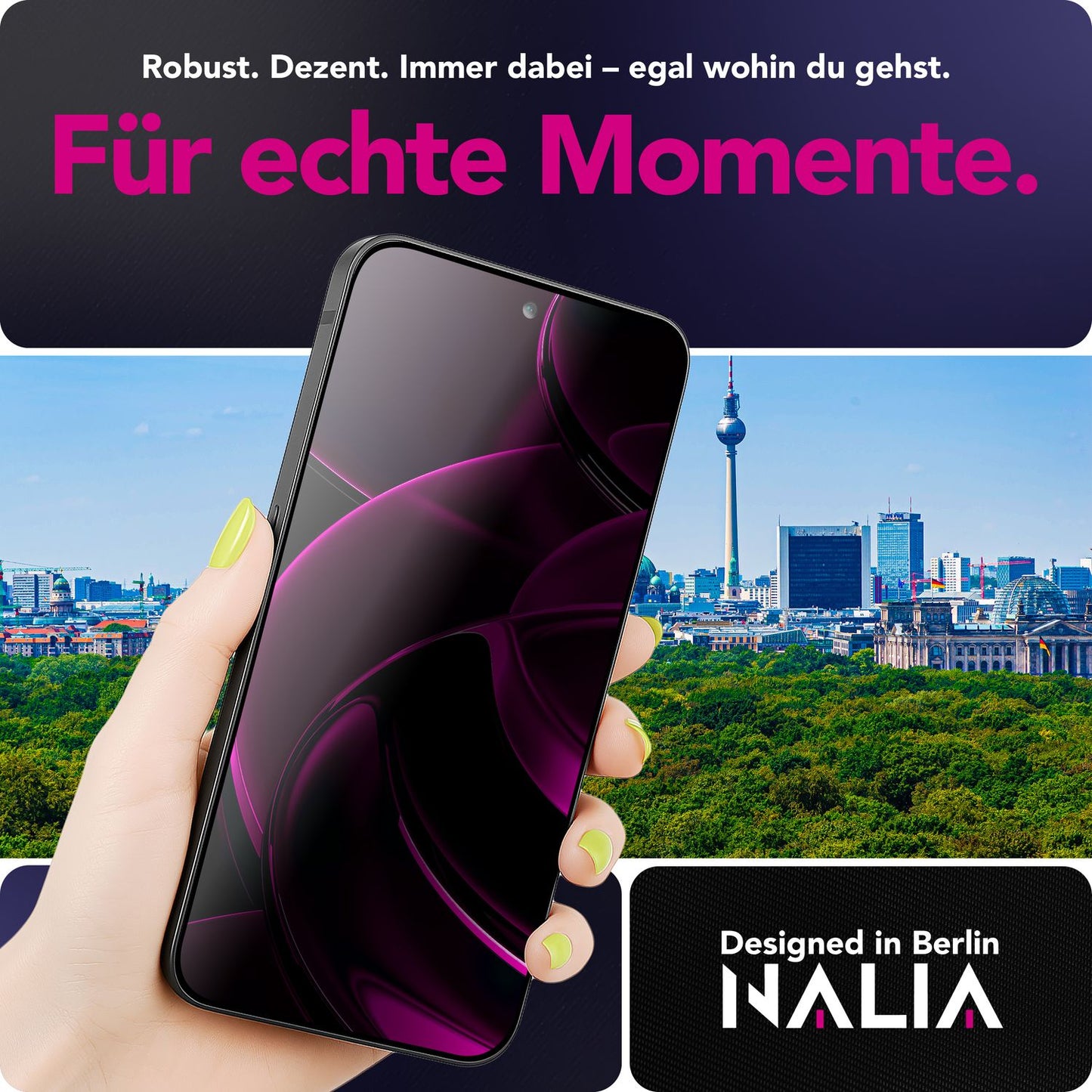 NALIA Blickschutzglas für Google Pixel 10 / 10 Pro – Härte 9H & Kratzfest – ANTISPYX (Privacy Full-Cover) – Marke aus Berlin