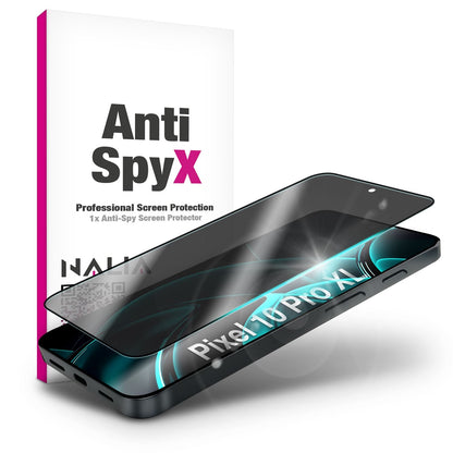 NALIA Blickschutzglas für Google Pixel 10 Pro XL – Härte 9H & Kratzfest – ANTISPYX (Privacy Full-Cover) – Marke aus Berlin