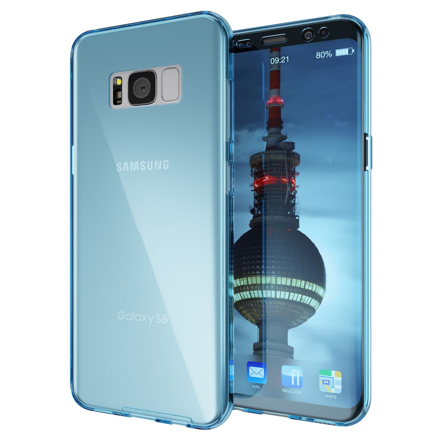 NALIA 360 Grad Hülle für Samsung Galaxy S8 Plus, Full Cover Rundum Doppel Schutz