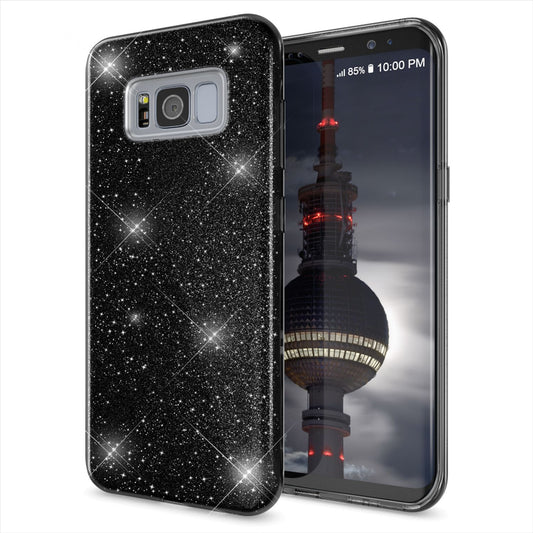 Samsung Galaxy S8 Plus Handy Hülle von NALIA, Glitzer Silikon Cover Case Schutz