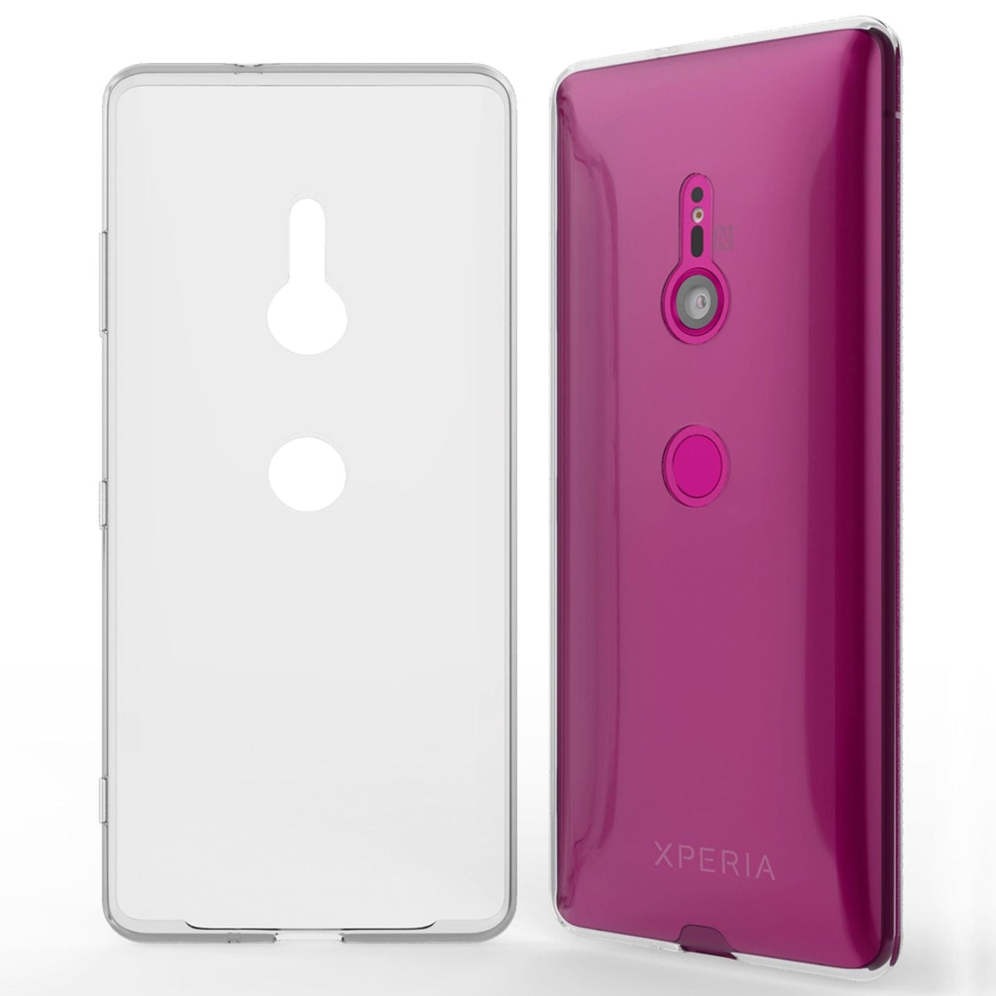 NALIA Transparente Silikonhülle für Sony Xperia XZ3 – Anti-Gelb & Rutschfest – GLAZE (Handyhülle Kristallklar, Schlank & Stoßfest) – Marke aus Berlin