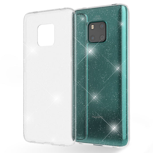 NALIA Glitter Hülle kompatibel mit Huawei Mate20 Pro, Glitzer Handyhülle Case