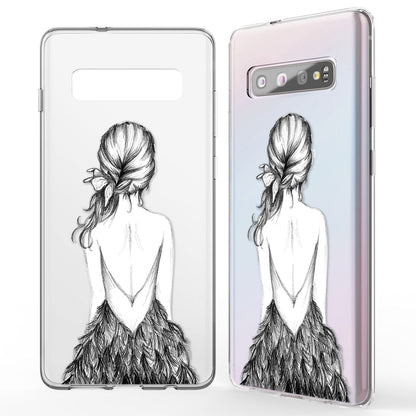 NALIA Hülle kompatibel mit Samsung Galaxy S10, Motiv Handyhülle Slim Silikon Case Cover Schutzhülle Dünn Durchsichtig, Etui Handy-Tasche Backcover Transparent Bumper Skin