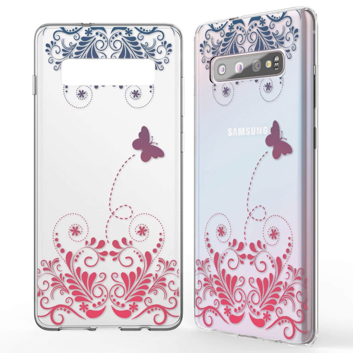 NALIA Hülle kompatibel mit Samsung Galaxy S10, Motiv Handyhülle Slim Silikon Case Cover Schutzhülle Dünn Durchsichtig, Etui Handy-Tasche Backcover Transparent Bumper Skin