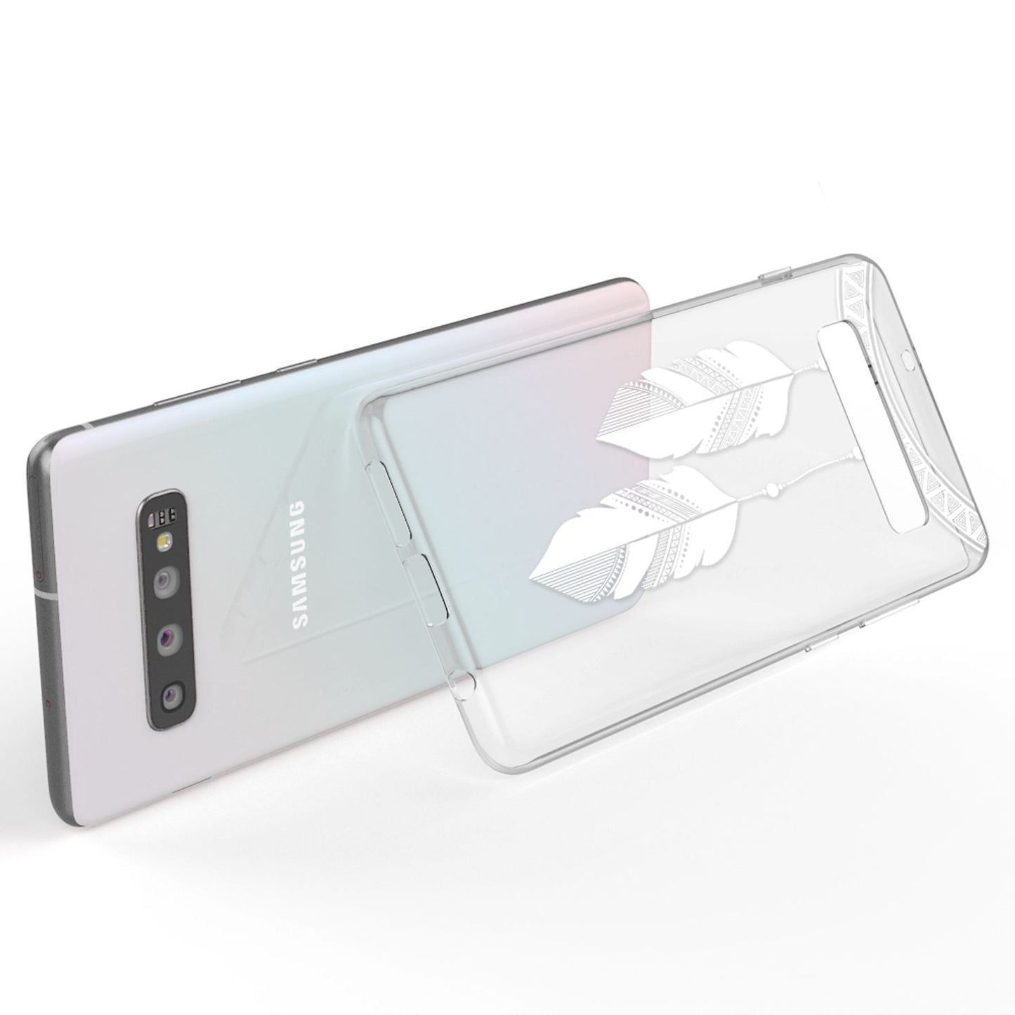 NALIA Hülle kompatibel mit Samsung Galaxy S10, Motiv Handyhülle Slim Silikon Case Cover Schutzhülle Dünn Durchsichtig, Etui Handy-Tasche Backcover Transparent Bumper Skin