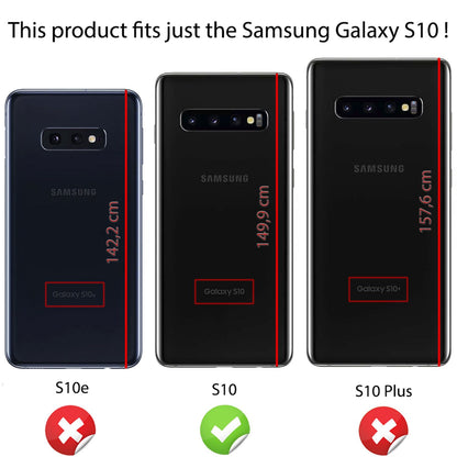 NALIA Hülle kompatibel mit Samsung Galaxy S10, Motiv Handyhülle Slim Silikon Case Cover Schutzhülle Dünn Durchsichtig, Etui Handy-Tasche Backcover Transparent Bumper Skin