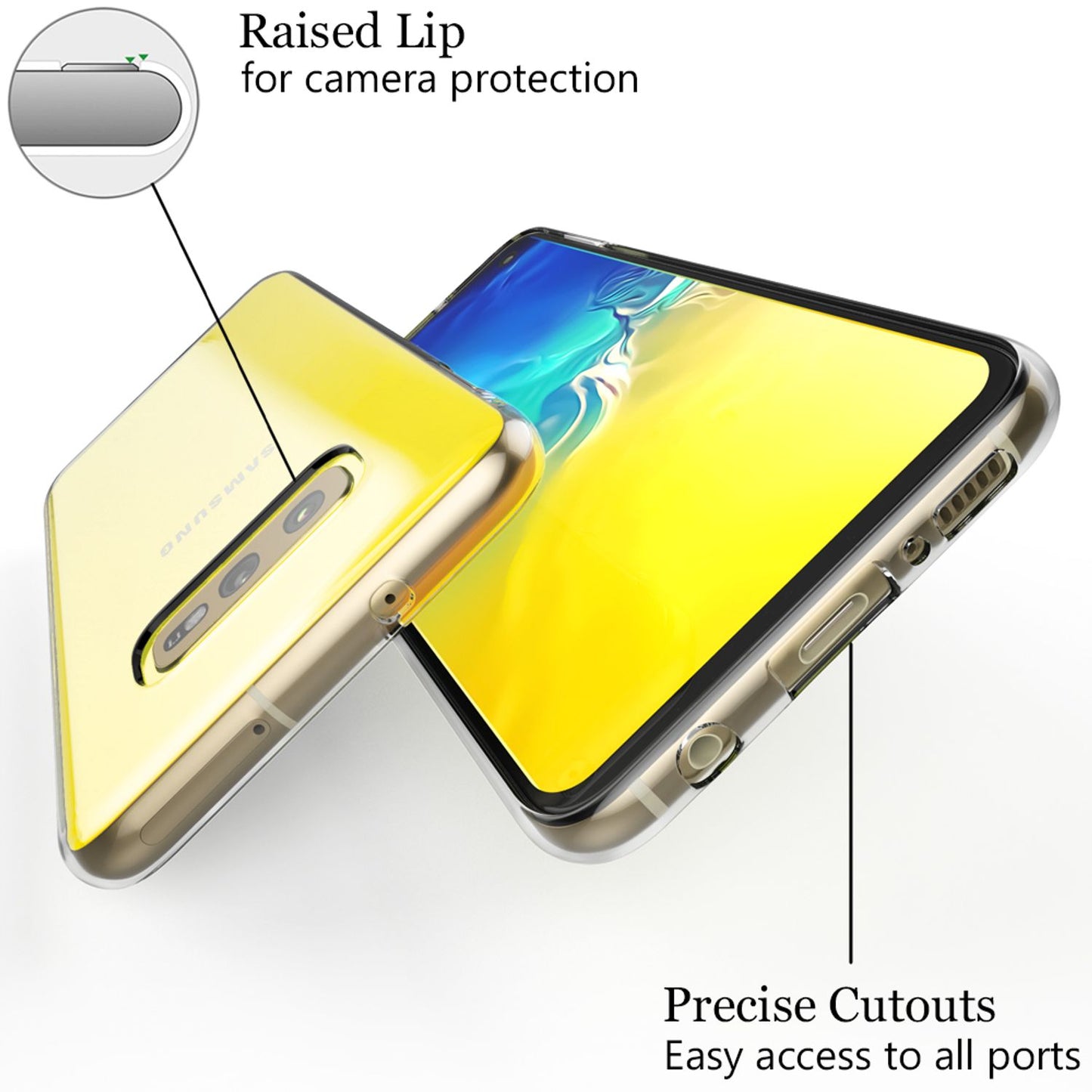 NALIA Hülle kompatibel mit Samsung Galaxy S10e, Motiv Handyhülle Slim Silikon Case Cover Schutzhülle Dünn Durchsichtig, Etui Handy-Tasche Backcover Transparent Bumper