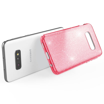 NALIA Hülle kompatibel mit Samsung Galaxy S10e, Glitzer Handyhülle Ultra-Slim Silikon-Case Back-Cover Schutzhülle, Glitter Sparkle Handy-Tasche Bumper Dünnes Bling Strass Etui Schutz