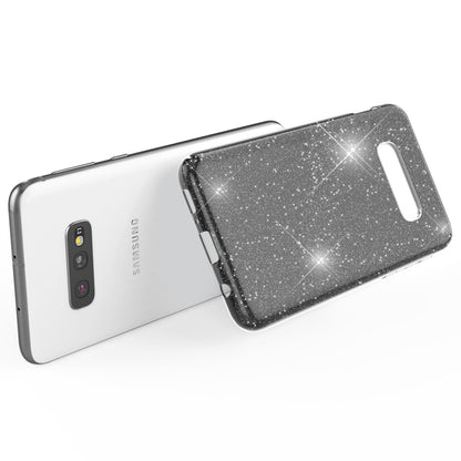 NALIA Hülle kompatibel mit Samsung Galaxy S10e, Glitzer Handyhülle Ultra-Slim Silikon-Case Back-Cover Schutzhülle, Glitter Sparkle Handy-Tasche Bumper Dünnes Bling Strass Etui Schutz