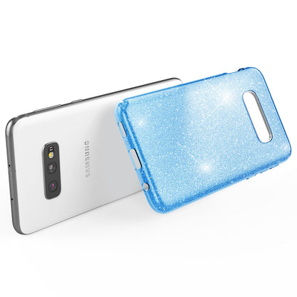 NALIA Hülle kompatibel mit Samsung Galaxy S10e, Glitzer Handyhülle Ultra-Slim Silikon-Case Back-Cover Schutzhülle, Glitter Sparkle Handy-Tasche Bumper Dünnes Bling Strass Etui Schutz
