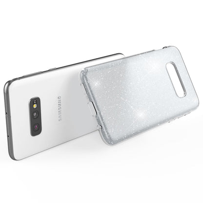 NALIA Hülle kompatibel mit Samsung Galaxy S10e, Glitzer Handyhülle Ultra-Slim Silikon-Case Back-Cover Schutzhülle, Glitter Sparkle Handy-Tasche Bumper Dünnes Bling Strass Etui Schutz