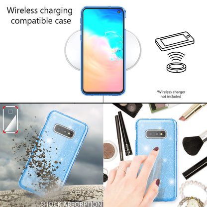 NALIA Hülle kompatibel mit Samsung Galaxy S10e, Glitzer Handyhülle Ultra-Slim Silikon-Case Back-Cover Schutzhülle, Glitter Sparkle Handy-Tasche Bumper Dünnes Bling Strass Etui Schutz