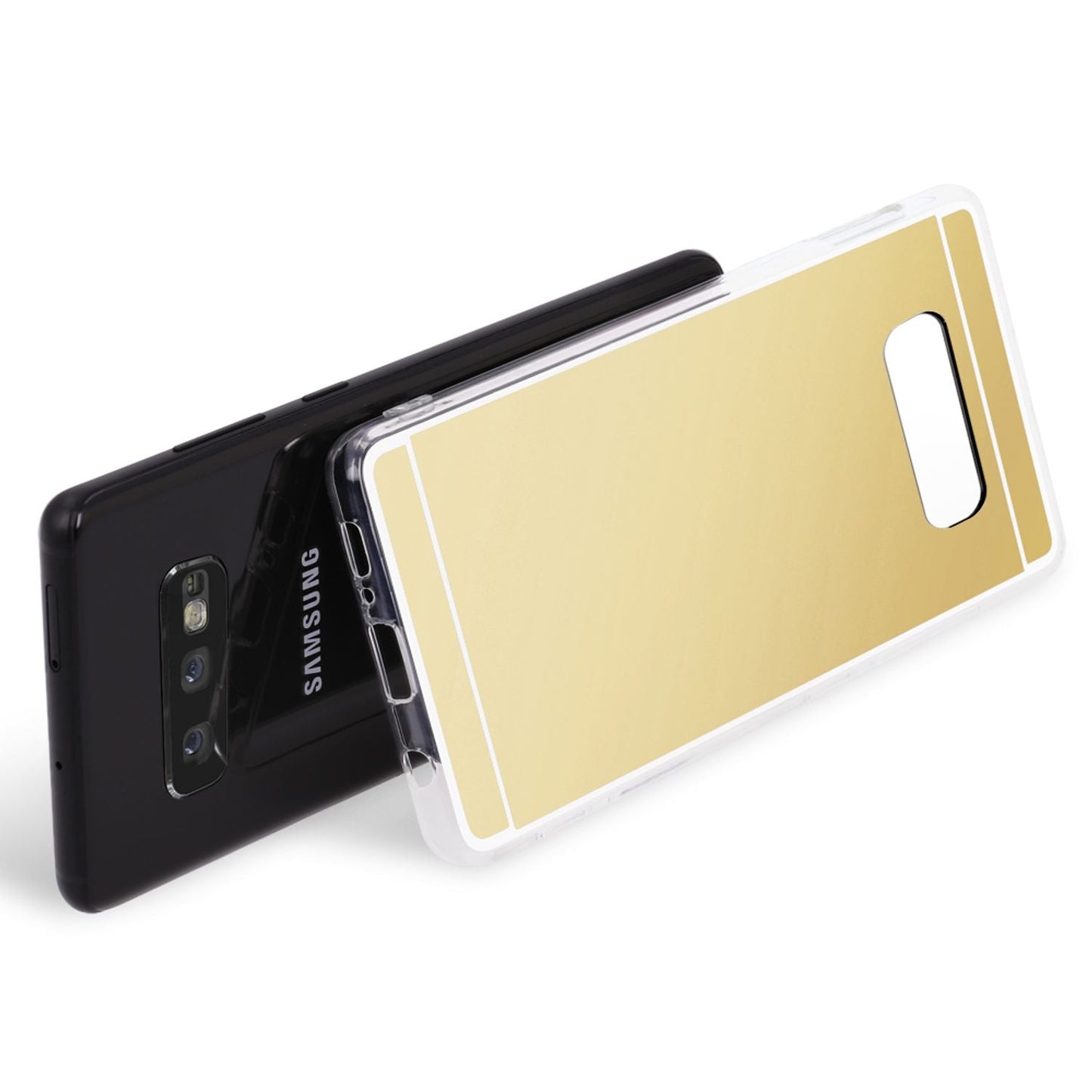NALIA Spiegel Hülle kompatibel mit Samsung Galaxy S10e, Ultra-Slim Handyhülle Mirror TPU Silikon Case, Schutz-Hülle Dünn Back-Cover Verspiegelt, Handy-Tasche Bumper Smart-Phone Etui