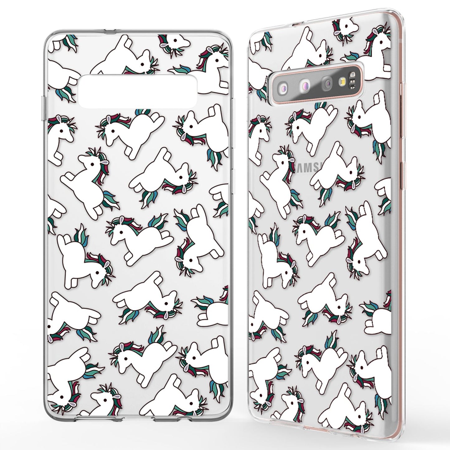 NALIA Handyhülle kompatibel mit Samsung Galaxy S10 Plus, Ultra-Slim Silikon Hülle Motiv Case Cover Crystal Schutzhülle, Durchsichtig Etui Handy-Tasche Backcover Transparent Bumper